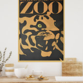 ヴィンテージは動物園の旅行ポスターを訪れる ポスター (キッチン)