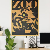 ヴィンテージは動物園の旅行ポスターを訪れる ポスター (ホームオフィス)