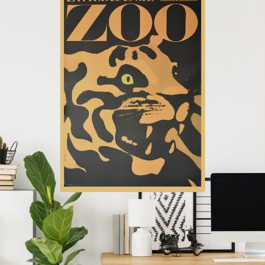 ヴィンテージは動物園の旅行ポスターを訪れる ポスター (ホームオフィス)