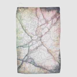 ヴィンテージは北アメリカの地図を抽出します ゴルフタオル