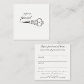 ヴィンテージは友人の紹介のサロンの顧客カードを参照します 紹介カード (正面/裏面)