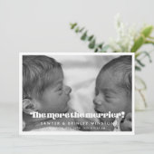 ヴィンテージは双子の写真メリーをより多く 案内状 (スタンド正面)