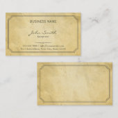 ヴィンテージは古いペーパー通訳を組み立てました 名刺 (正面/裏面)