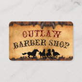 ヴィンテージは古い西の一見を老化させました 名刺 (正面)