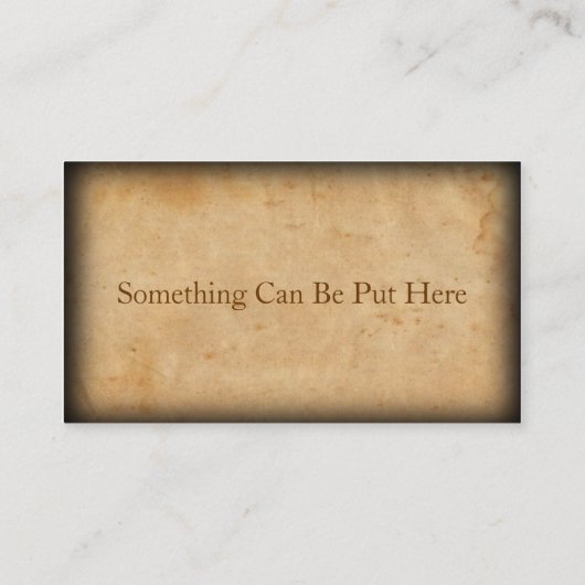 ヴィンテージは古く見え擦り切れた、 名刺 (裏面)