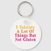 ヴィンテージは多くのことを許容するがグルテンは許さない キーホルダー (裏面)