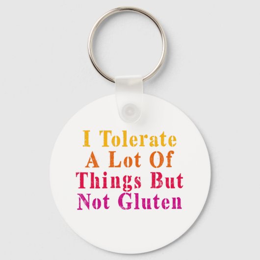 ヴィンテージは多くのことを許容するがグルテンは許さない キーホルダー (裏面)