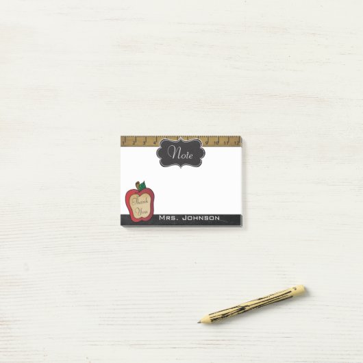 ヴィンテージは学校のノート| DIYの文字感謝していしています ポストイット (デスク上)