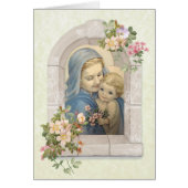 ヴィンテージは宗教聖母マリアイエス・キリストを賛美しました (正面)