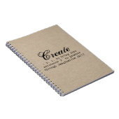 ヴィンテージは定義素朴でガーリーでシックな茶色を作成します ノートブック (右側)