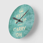 ヴィンテージは平静を保ち、続けていきます ラウンド壁時計 (傾斜)