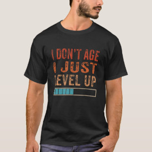 ヴィンテージは年齢ではなくゲーマーGaをレベルアップしおもしろいた Tシャツ