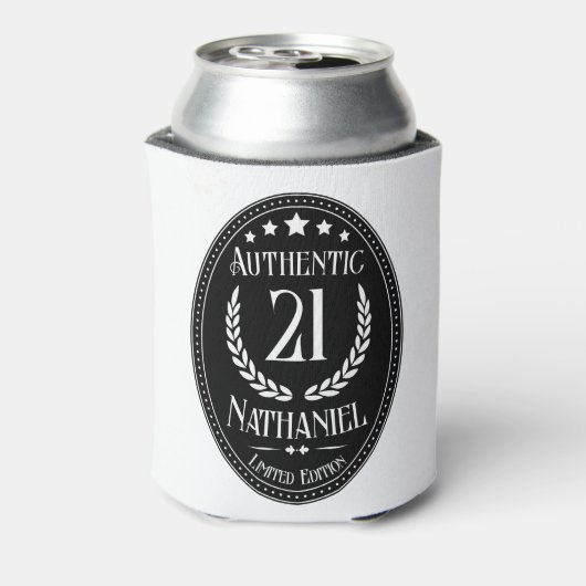 ヴィンテージは彼のために本物21歳の誕生日 缶クーラー (缶裏面)