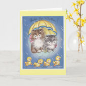 ヴィンテージは快調に-天候の下? カード (黄色い花)