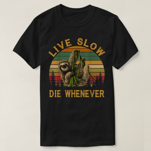 ヴィンテージは怠け者の度に生き延びるのが遅い Tシャツ (デザイン正面)