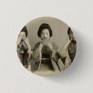 ヴィンテージは悪を話しません 缶バッジ