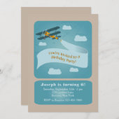 ヴィンテージは招待状を平にします 招待状 (正面/裏面)