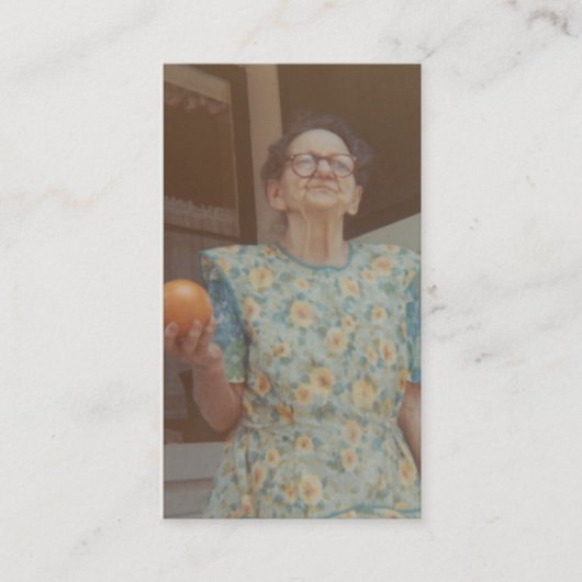 ヴィンテージは撮影します(祖母のjosephine) 名刺 (正面)