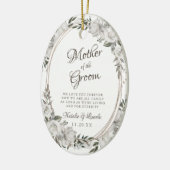 ヴィンテージは新郎の母を大切にする引用文 セラミックオーナメント (左)