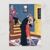 ヴィンテージは日付、愛とロマおもしろいンスを保存 案内ポストカード (正面)