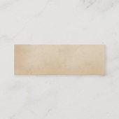 ヴィンテージは旧式な羊皮紙のテンプレートのブランクを壁紙を張ります スキニー名刺 (正面)