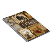 ヴィンテージは昨日女性の映画館チョコレートを愛します ノートブック (右側)