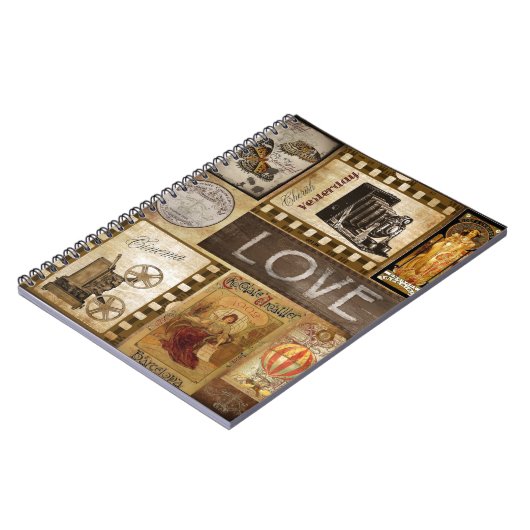 ヴィンテージは昨日女性の映画館チョコレートを愛します ノートブック (左側)