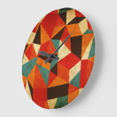 ヴィンテージは時計を抽出します ラージ壁時計 (傾斜)