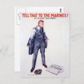 ヴィンテージは海兵隊の募集にそれを伝える ポストカード (正面/裏面)
