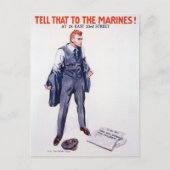 ヴィンテージは海兵隊の募集にそれを伝える ポストカード (正面)