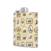 ヴィンテージは猫を組み立てました フラスク (左)