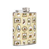 ヴィンテージは猫を組み立てました フラスク (右)