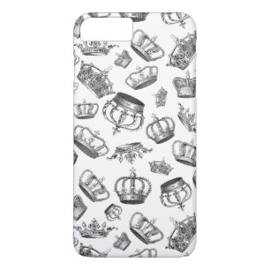 ヴィンテージは王室のな王冠を刻みました iPhone 8 PLUS/7 PLUSケース