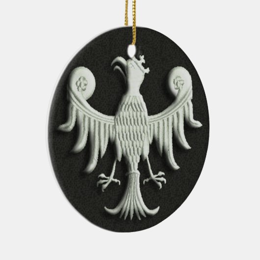 ヴィンテージは白いワシを磨きます セラミックオーナメント (右)