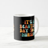 ヴィンテージは看護の美しい日だ コーヒーマグカップ (正面右)