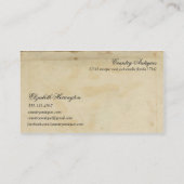 ヴィンテージは短命なものの郵便はがきを壁紙を張ります 名刺 (裏面)