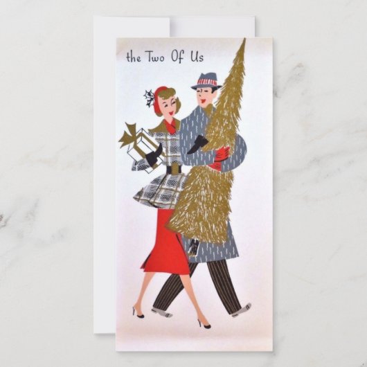 ヴィンテージは私たち夫婦のクリスマス シーズンカード (正面)