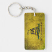 ヴィンテージは私でガズデンの旗を踏みません キーホルダー (正面)