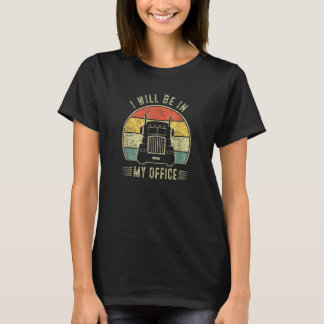 ヴィンテージは私のオフィスの交通円錐トラック運転手 Tシャツ