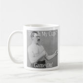 ヴィンテージは私のコップの男らしい人のコーヒー・マグに触れません コーヒーマグカップ (左)