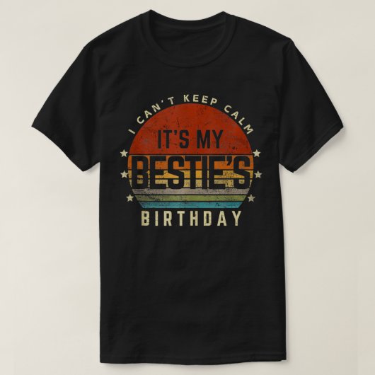 ヴィンテージは私の保好きな誕生日Bを静めることはできない Tシャツ (デザイン正面)