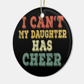 ヴィンテージは私の娘がチアリーダーを持っているはずがない セラミックオーナメント (左)