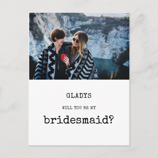 ヴィンテージは私の花嫁の写真か ポストカード (正面)