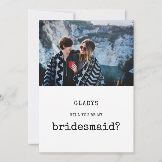 ヴィンテージは私の花嫁の写真カードか 招待状 (正面)