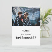 ヴィンテージは私の花嫁の写真カードか 招待状 (スタンド正面)