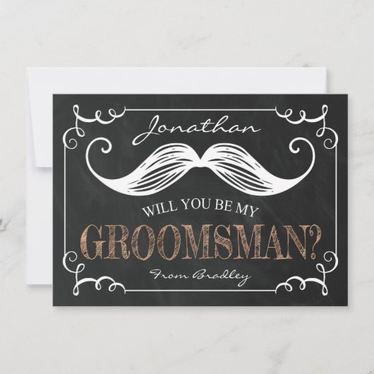 ヴィンテージは私のgroomsmen | Groomsman 招待状 (正面)