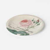 ヴィンテージは紙皿第70誕生祝いの上がりました ペーパープレート (アングル)