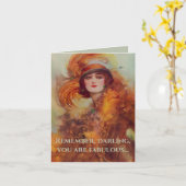 ヴィンテージは素晴らしいカード カード (黄色い花)