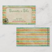 ヴィンテージは縞で飾ります 名刺 (正面/裏面)