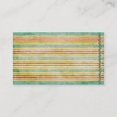 ヴィンテージは縞で飾ります 名刺 (裏面)